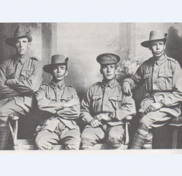 Four enlisted Potter brothers - Ralph probably second from right