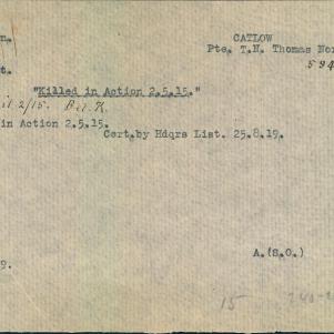 Soldier packet page