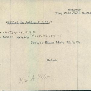 Soldier packet page