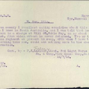 Soldier packet page