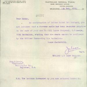 Soldier packet page