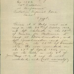 Soldier packet page