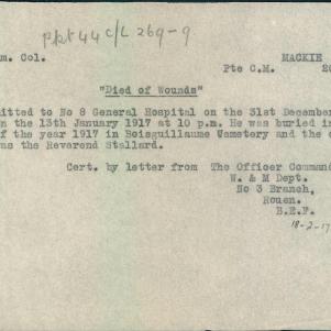 Soldier packet page