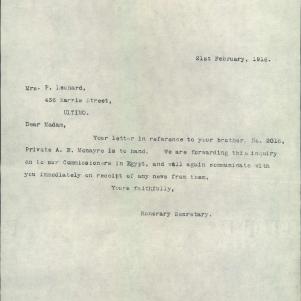 Soldier packet page