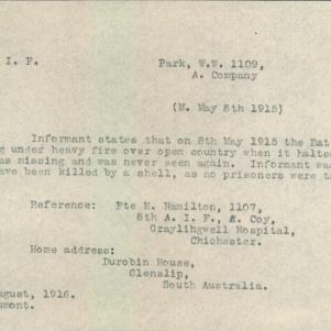 Soldier packet page