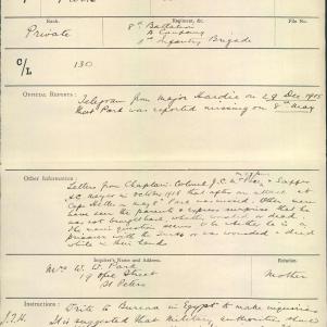 Soldier packet page