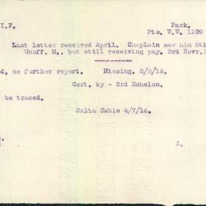 Soldier packet page