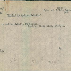 Soldier packet page
