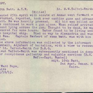 Soldier packet page