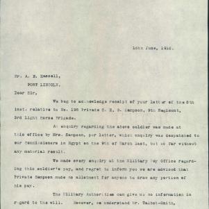 Soldier packet page