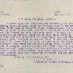 Soldier packet page