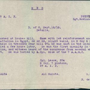 Soldier packet page