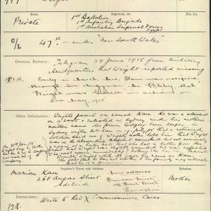 Soldier packet page