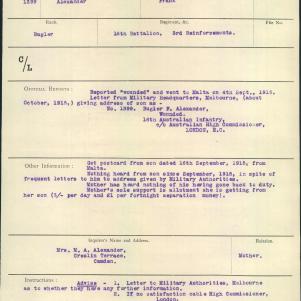 Soldier packet page
