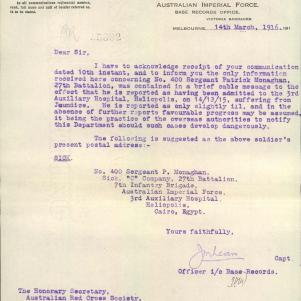 Soldier packet page