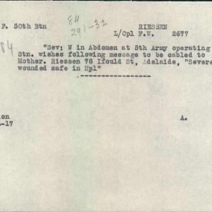 Soldier packet page