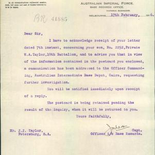 Soldier packet page