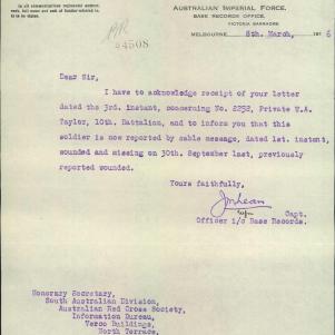 Soldier packet page