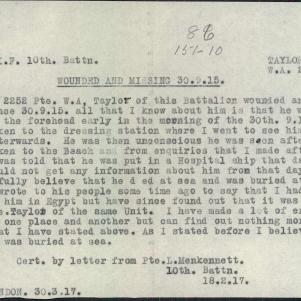 Soldier packet page