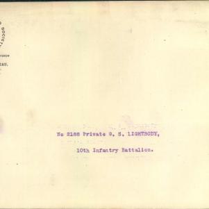 Soldier packet page