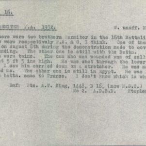 Soldier packet page