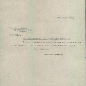 Soldier packet page