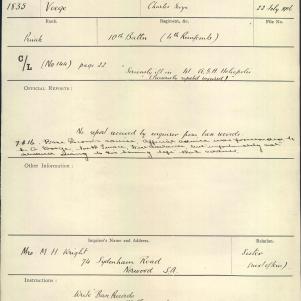 Soldier packet page