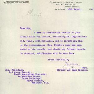 Soldier packet page