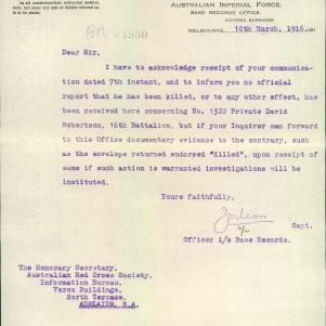 Soldier packet page