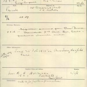 Soldier packet page