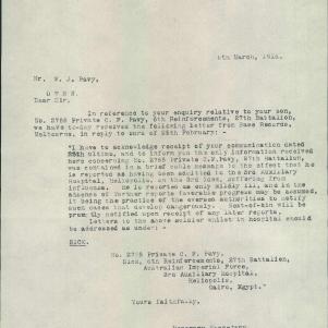 Soldier packet page