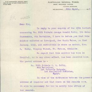 Soldier packet page