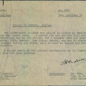 Soldier packet page