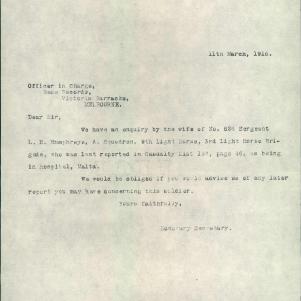 Soldier packet page