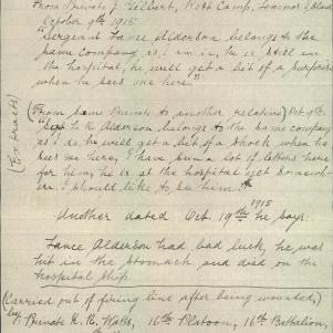 Soldier packet page