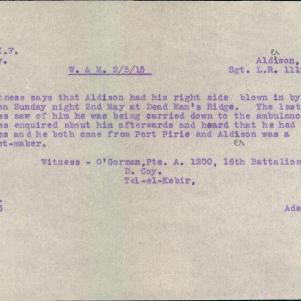 Soldier packet page