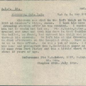 Soldier packet page