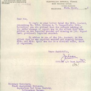 Soldier packet page