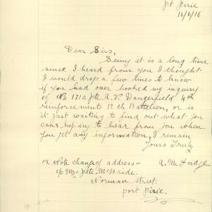 Soldier packet page