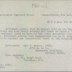 Soldier packet page