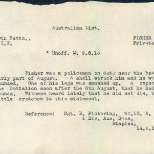 Soldier packet page