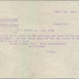 Soldier packet page