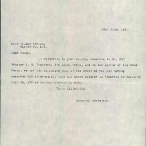 Soldier packet page