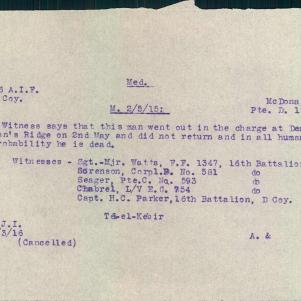Soldier packet page