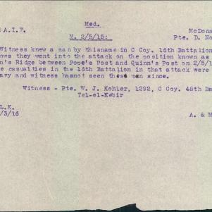 Soldier packet page