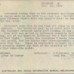 Soldier packet page