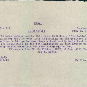Soldier packet page