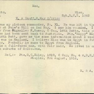 Soldier packet page
