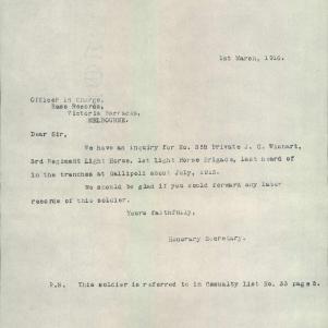 Soldier packet page