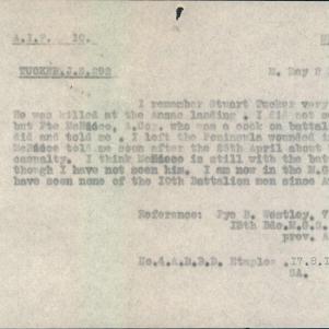 Soldier packet page